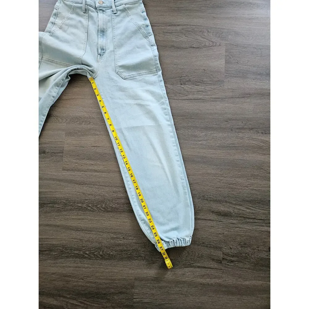 Mother Denim Women's The Wrapper Patch Springy Ankle Jeans Chill Pill Size 26 - Picture 15 of 16